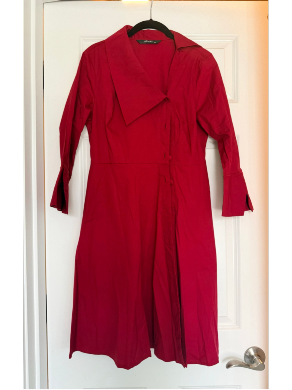 Women's eShakti Red Midi Dress Size M - Picture 2 of 5